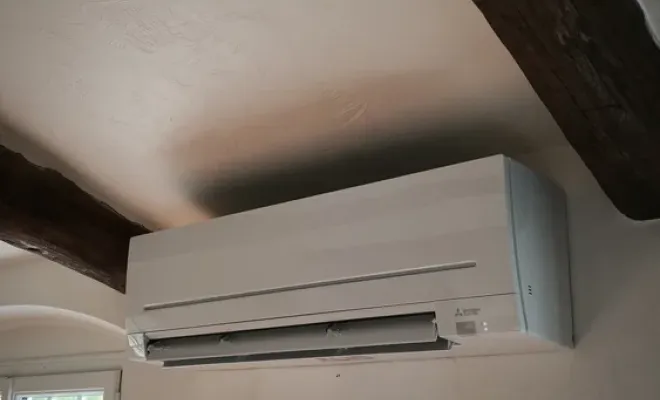 Installation d'un monosplit Mitsubishi Electric AY pour un grand salon sur Tourrettes-sur-Loup, Nice, LES RÉVERSIBLES